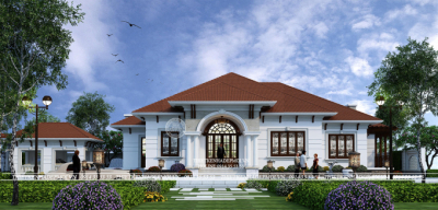 Chiêm ngưỡng mẫu biệt thự sân vườn 1 tầng của anh sách tại bà rịa