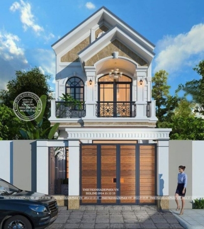Chiêm ngưỡng mẫu nhà phố 2 tầng mái thái hiện đại - anh thành (long an)