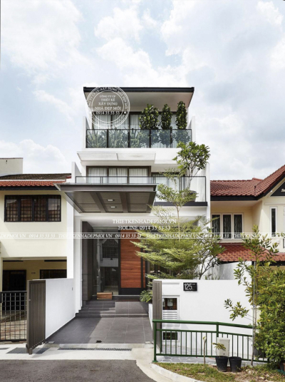 Hòang thiện thi công trọn gói nhà phố 3 tầng anh thành