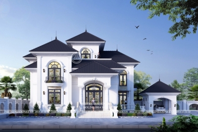 Lạ mắt mẫu biệt thự 2 tầng phong cách địa trung hải