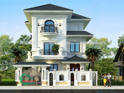 Mẫu biệt thự tân cổ điển 12x15m cuốn hút