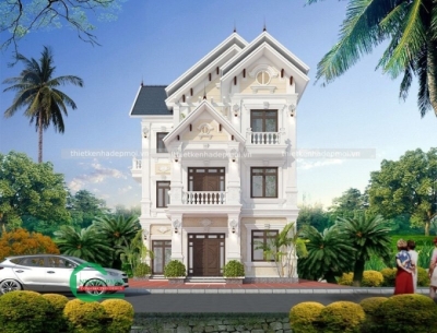 Mẫu biệt thự đẹp bán cổ điển 3 tầng