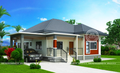 Mãu nhà đẹp cấp 4 ở quê diện tích 150m2