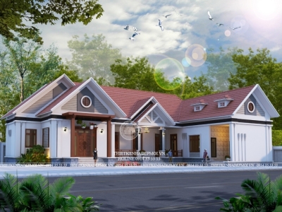 Mẫu nhà mái thái cấp 4 được nhiều khách hàng ưa chuộng