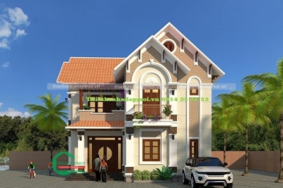 Mẫu nhà mái thái đẹp 2 tầng ấn tượng