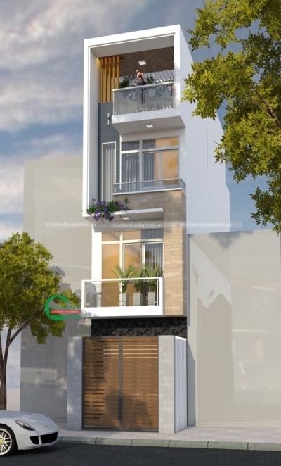 Mẫu nhà ống 4 tầng hiện đại, sang trọng và đẳng cấp