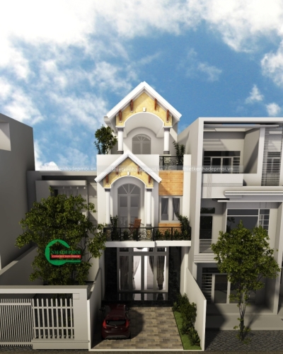 Mẫu nhà phố 3 tầng đẹp tại biên hòa