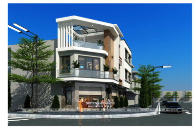 Mẫu nhà phố hiện đại 2 mặt tiền 3 tầng đẳng cấp, tối ưu công năng