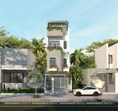 Mẫu nhà phố hiện đại ,trẻ trung
