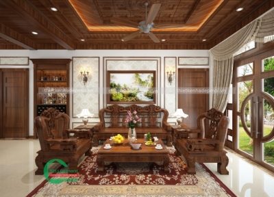 Mẫu nội thất nhà vườn cấp 4 mái thái đẹp anh dư - msntnc42020
