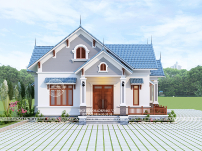 Nhà mái thái 1 tầng hiện đại và sang trọng của chú ân, bình phước