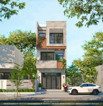 Nội thất nhà phố hiện đại 1 trệt 2 lầu