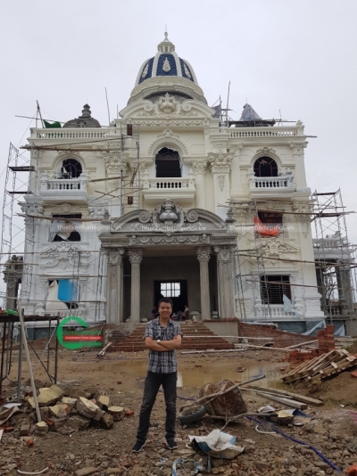 Hình ảnh thi công lâu đài dinh thự tuấn linh thanh hóa - mslđ4636