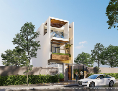 Thi công thiết kế mẫu nhà phố hiện đại anh vũ