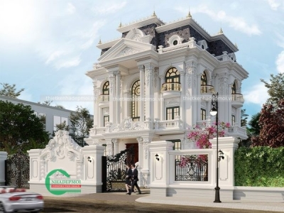 Thiết kế biệt thự 3 tầng tân cổ điển sang trọng