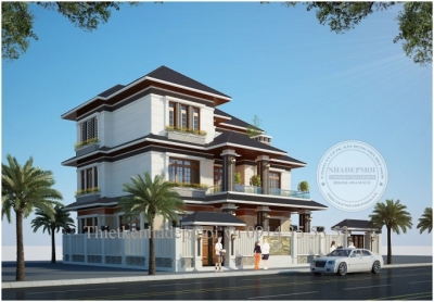 Thiết kế biệt thự nhật 3 tầng 